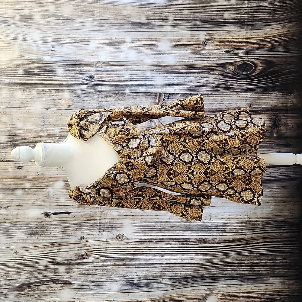 Boohoo Snake Print Dress